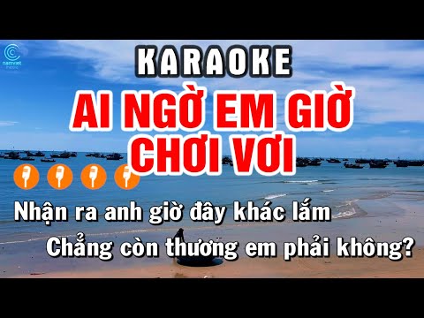 KARAOKE Ai Ngờ Em Giờ Chơi Vơi Remix EDM - Chu Thúy Quỳnh