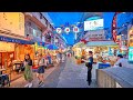 Japan Tokyo Ueno Walking Tour During Blue Hour 4K 60fps HDR