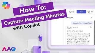 How to use Copilot to keep meeting minutes and action points