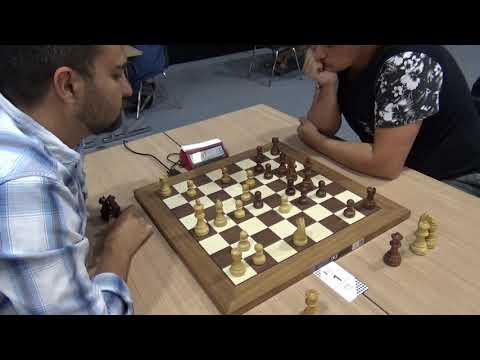 Unbreakable pin forces resignation: Trompovsky attack: GM Igor Kovalenko - Lauris Laimins, blitz