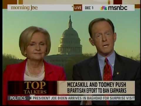 Sens. Toomey and McCaskill talk with Morning Joe about earmarks