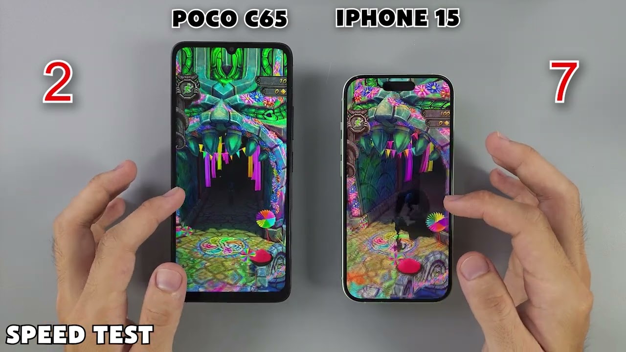 iPhone 15 vs Poco C65 | Apple A16 Bionic vs Helio G85 Speedtest & Camera Comparison