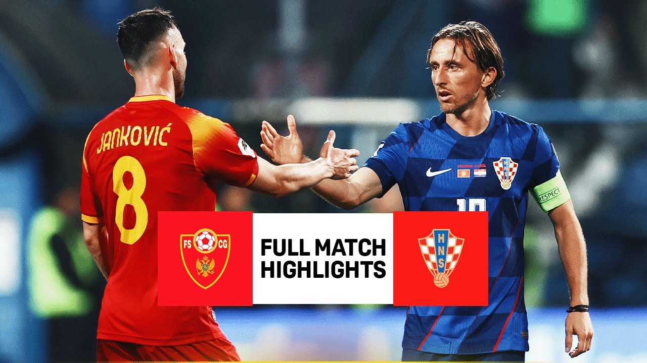 Montenegro vs Croatia | European 2026 World Cup Qualifiers