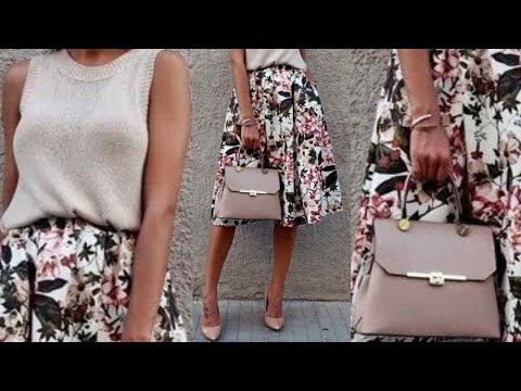 Ropa MODA 2024  mujer SENCILLA FINA Y ELEGANTE CONJUNTOS y COMBINACIONES de ROPA de moda MUJER 2024