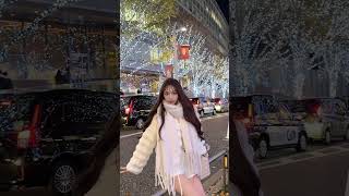 イルミネーションに魅せられて❤️#美女 #short #shorts #美人好き #bijo #かわいい #cute #イルミネーション
