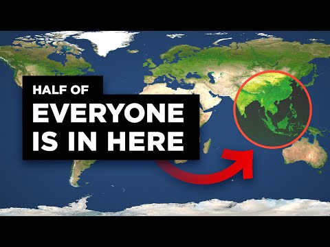Why Do 50% Of All Humans Live Inside Of This Small Circle?