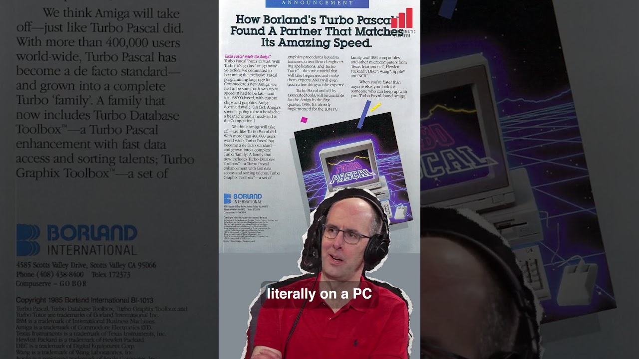The person who created C# also created TypeScript and Turbo Pascal