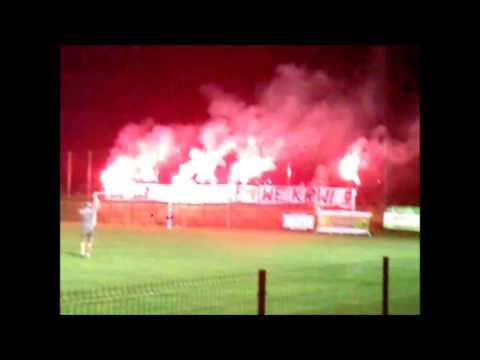 Oprawa z meczu Oldboje Victoria Mniów - ŚZPN Kielce, 6 września 2014 r.