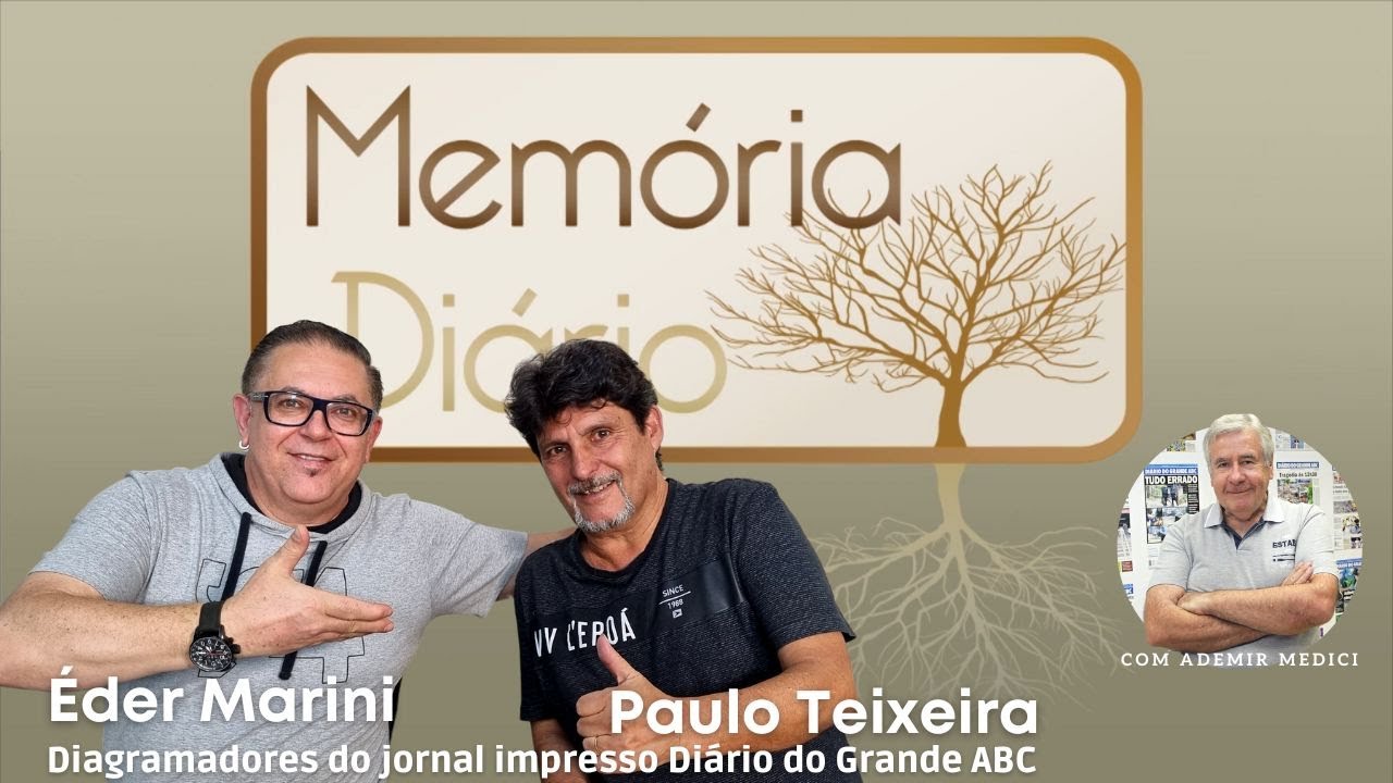 Memória Diário entrevista os diagramadores do jornal impresso Éder Marini e Paulo Teixeira 