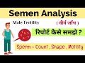 Semen Analysis Test In Hindi Sperm Analysis Test Procedure In Hindi Sperm Test Report Hindi