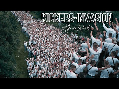THOUSANDS OFC FANS MARCH TO FRANKFURT FOR THE HESSENPOKAL FINAL (KICKERS OFFENBACH - FRIEDBERG)