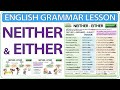 NEITHER - EITHER - English grammar lesson