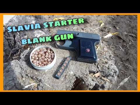 Slavia Starter Pistol 6mm Review and Shooting