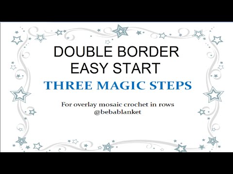 Double border. Easy start. Three magic steps