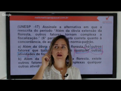 Português - Concordância Verbal e Nominal - Banca VUNESP - Professora Débora Kelmer Português - Concordância Verbal e Nominal - Banca VUNESP - Professora Débora Kelmer