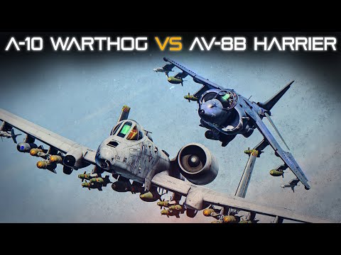 A-10C Warthog Tank Killer Vs AV-8B Harrier DOGFIGHT | Digital Combat Simulator | DCS |