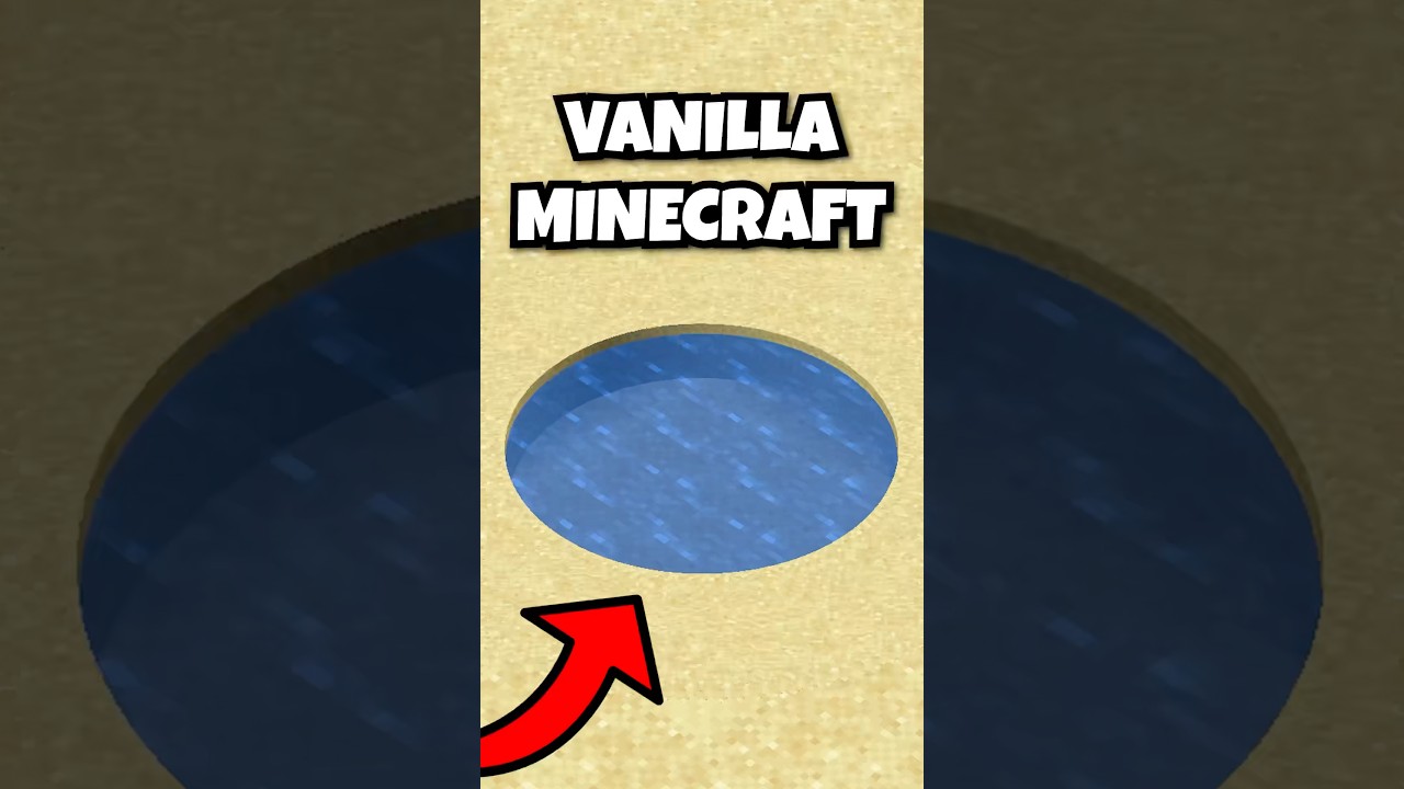 Perfect Circle In Minecraft NO MODS!! #shorts