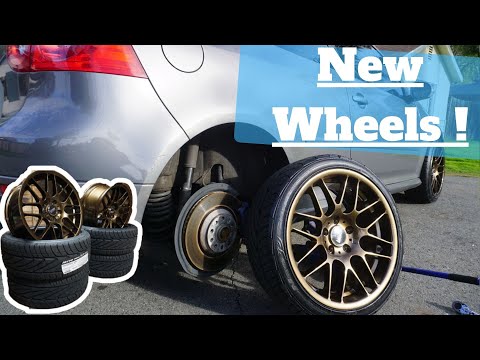 VW MK5 R32 gets new wheels ! VMR V703