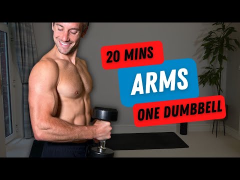 20 MIN ARMS WORKOUT | One Dumbbell ONLY! (Biceps & Triceps Killer!)