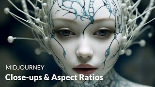 Midjourney V5.1 Tutorial - Aspect Ratios & Close-ups - Prompt Share - Beginner Friendly