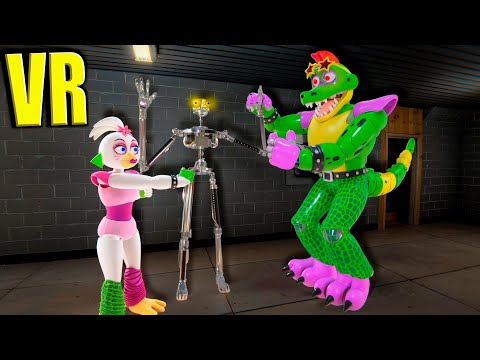 VR Гига Монти и Чика подарили мне дом в Бонелаб FNAF COOP Bonelab Mod Мимик следит за нами