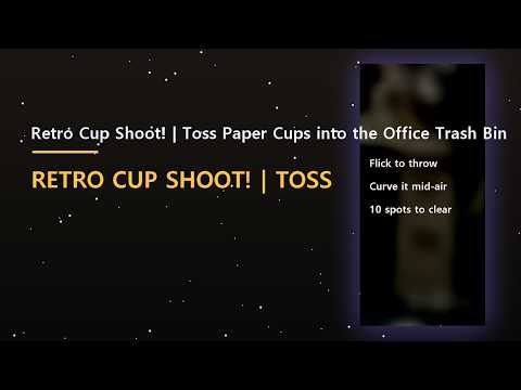 Retro Cup Shoot! - Office Toss video thumbnail