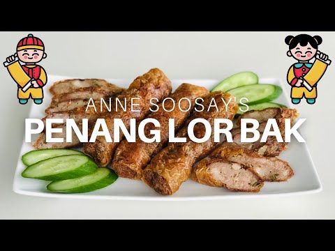 How to make Penang Lor Bak - Delicious Five-Spice Pork Rolls, wrapped in a crispy bean curd skin!