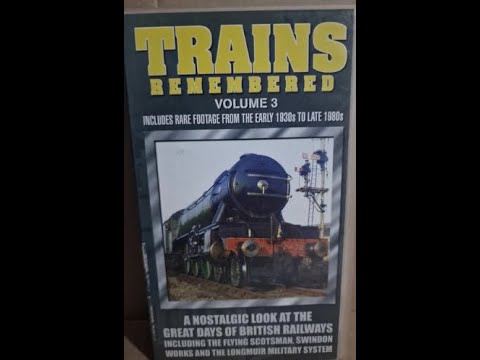 Original VHS Opening and Closing to Trains Remembered Volume 3 UK VHS Tape