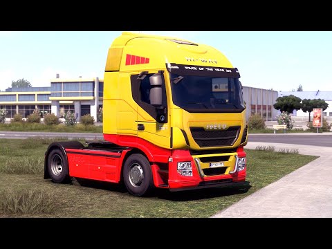 ETS 2 - Iveco Stralis Hi-Way Transporting Roofing Felt from Le Mans to Le Havre