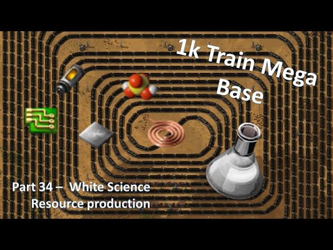 1k Train Mega Base - Factorio Lets Play Pt34 - Coal Liquefaction Time