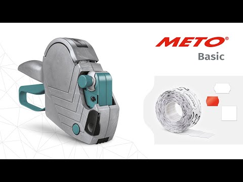 Handauszeichner: Etikettenrollenwechsel Meto Basic/ Label loading