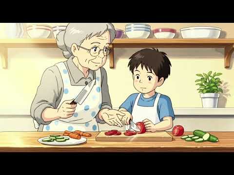 A Gentle Day by the Sea With GRANDMA | Ghibli Style Slice of Life