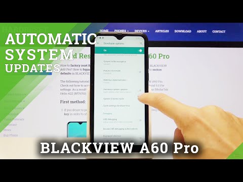 Enable / Change Automatic System Updates Settings - BLACKVIEW A60 Pro
