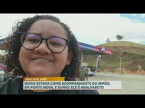 Família se mobiliza para encontrar idoso desaparecido em Ponte Nova (MG)