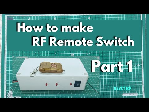 How to make RF Remote Switch Part 1 | Kicad | PCB design | Vu3TKF | ON/OFF motor with RF switch |