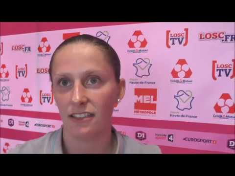 Jessica Lernon  après Lille OSC - En Avant Guingamp le 22.04.2018