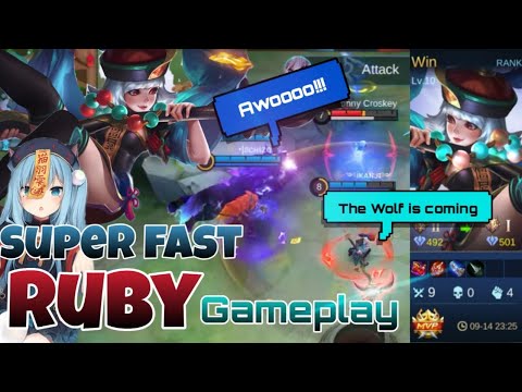 When Top 1 Duo Seniors Plays Rank Game | Super Fast Ruby Gameplay | Mobile Legend