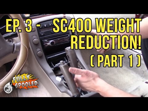 Lexus SC300 Drift Build.  Ep.3 - Weight Reduction. Pt.1 (stripping the interior)