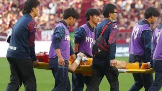 試合終了直前の悲劇…ピッチに救急車が入った衝撃の瞬間🚑😱#VisselKobe#NagoyaGrampus#FootballAccident