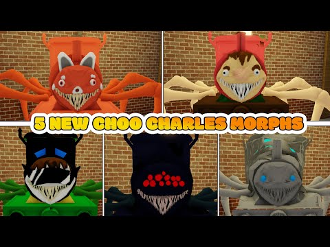 Choo Choo Charles morphs. Roblox. All new morphs unlocked. Update 43