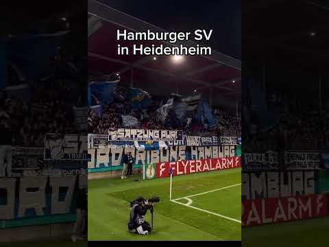Hamburger SV feiert auswärts in Heidenheim #hsv #dfbpokal #fans