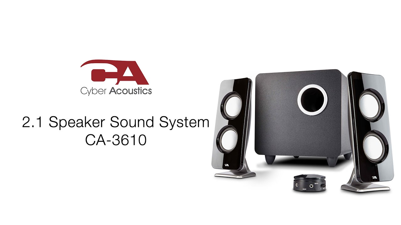 2.1 Speaker System (CA-3610) | Cyber Acoustics