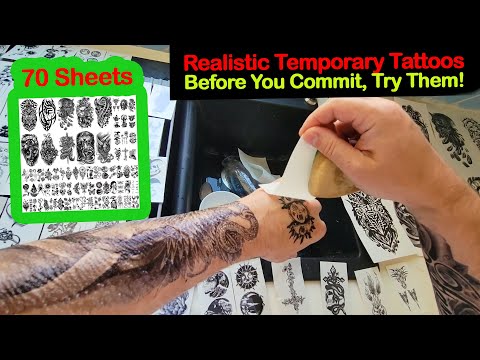SEXY FAKE TATTOO Sleeve Review - Realistic Temporary Tattoo Stickers - Temporary Tattoos Amazon