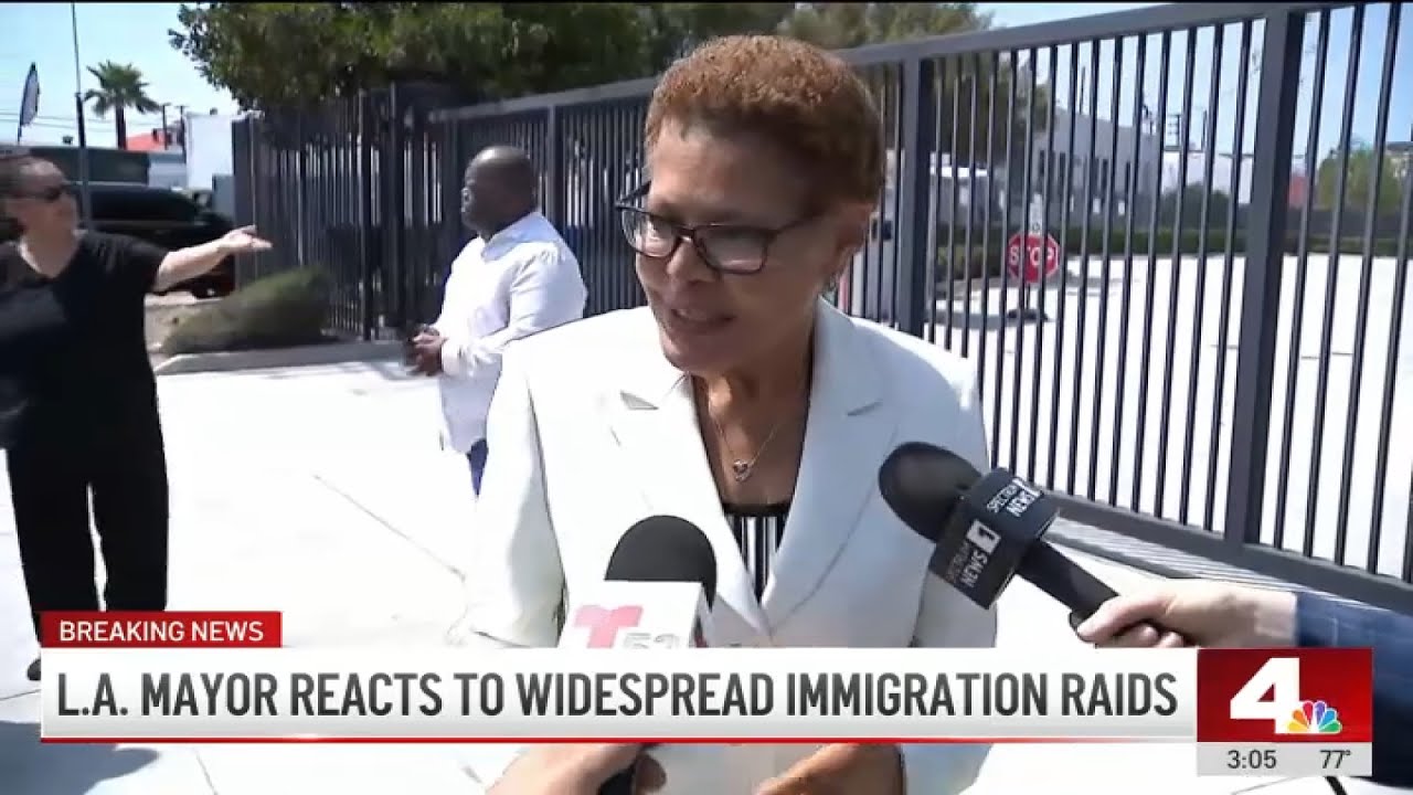 LA mayor reacts to ICE raids: ‘People don't know where they are safe'