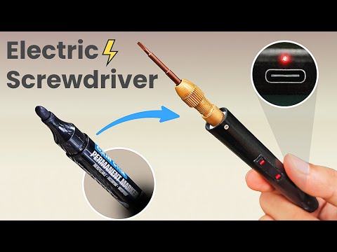 I Turned a Marker Pen Into a Powerful Electric Screwdriver!