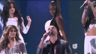 Maluma - Sin Contrato en vivo en los premios Latin Grammys 2015 ft fifth harmony.