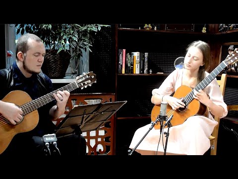 Francis Kleynjans - Romance No.1, Classical guitar duet ( Maria Kudrina & Sviatoslav Smolianinov)