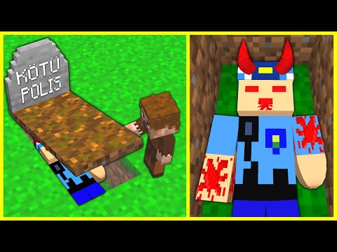 KORKUNÇ POLİSİN MEZARINA GİRDİK!😱 - Minecraft
