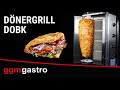 Commercial Gas Doner Kebab Grill – Top Motor - 3‑Burner - 40 kg - LPG & Natural Gas - Stainless Steel