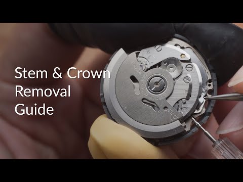 How to remove and install the stem & crown for Seiko and Miyota movements